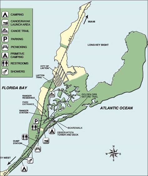 long key Florida map